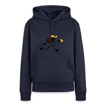 Postman Letter Deliverer Courier - Women’s Premium Organic Hoodie - navy - Front - Julia (174cm)