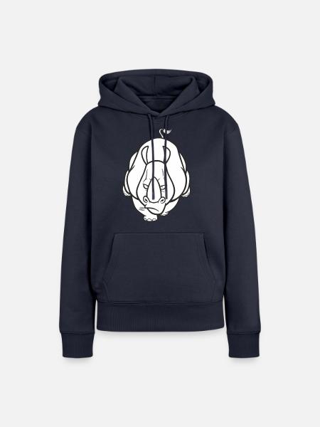 nashorn - Frauen Premium Bio Hoodie - Navy