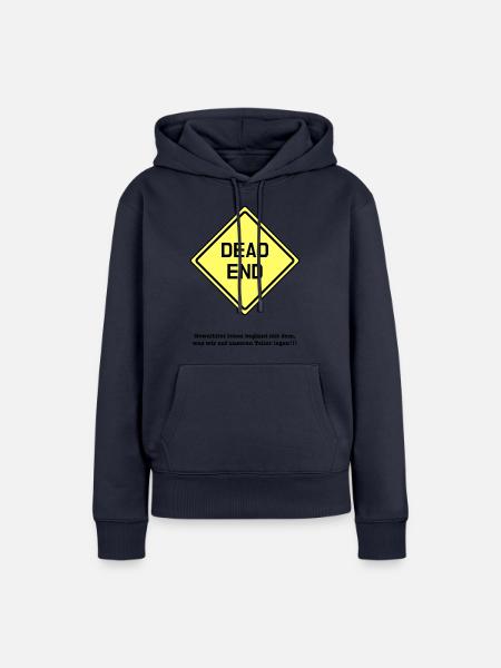 Dead End - Frauen Premium Bio Hoodie - Navy