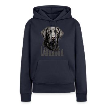 Labrador Hund Hunderasse Labrador Retriever - Frauen Premium Bio Hoodie - Navy - Vorne - Julia (174cm)