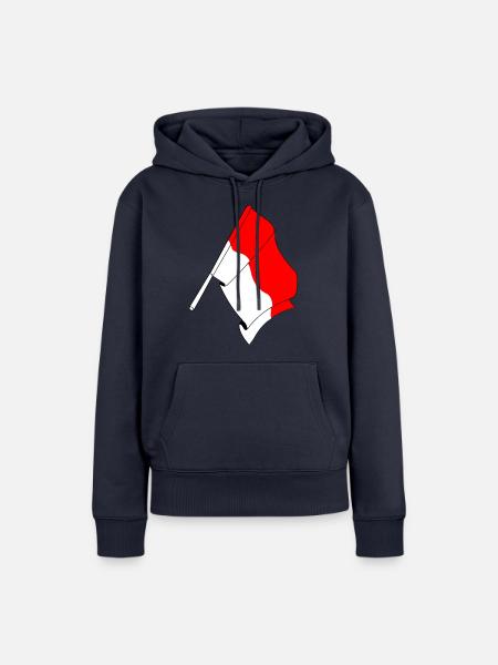 Flagge Solothurn, Schweiz - Frauen Premium Bio Hoodie - Navy