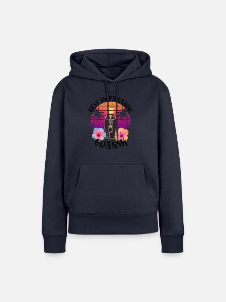 Danzig RIP Sarkasmus - Frauen Premium Bio Hoodie - Navy