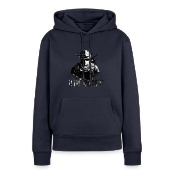 010 Armee - Frauen Premium Bio Hoodie - Navy - Vorne - Julia (174cm)