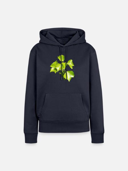 Efeu – Immergrüne Verbundenheit - Frauen Premium Bio Hoodie - Navy