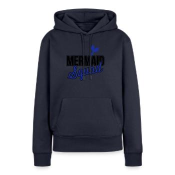 Mermaid Squad 2C Farbwechsel - Frauen Premium Bio Hoodie - Navy - Vorne - Julia (174cm)