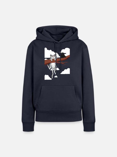 Hang in there 01 - Frauen Premium Bio Hoodie - Navy