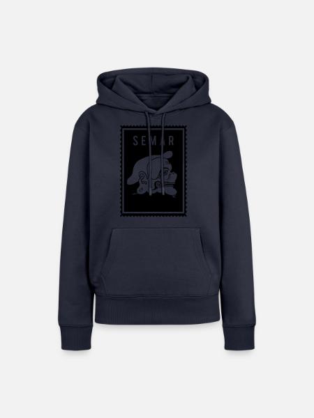 Semar - Wayang - Frauen Premium Bio Hoodie - Navy