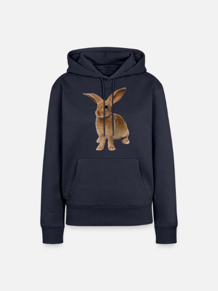 rabbit - Frauen Premium Bio Hoodie - Navy