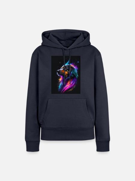 Dog Galaxy - Frauen Premium Bio Hoodie - Navy