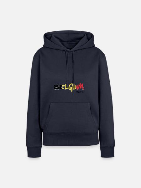 Belgien Regeln - Frauen Premium Bio Hoodie - Navy