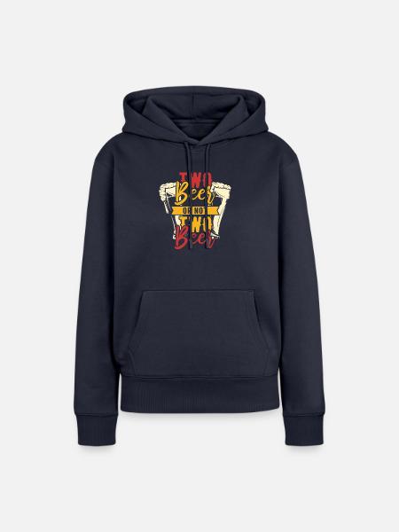 BIER PHILOSOPHIE - Frauen Premium Bio Hoodie - Navy