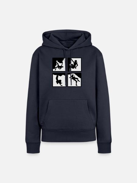 Climbing - Frauen Premium Bio Hoodie - Navy