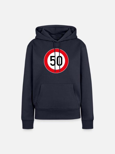 Tempo 50 - Frauen Premium Bio Hoodie - Navy