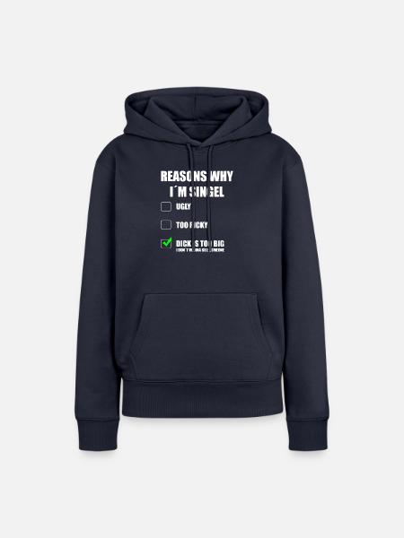 ich bin Singel - Frauen Premium Bio Hoodie - Navy