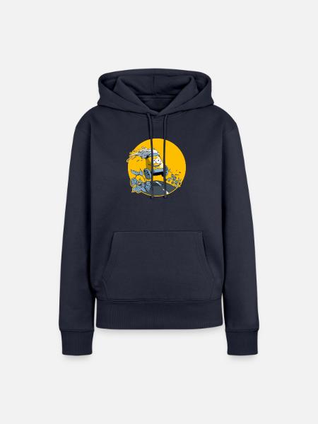Bier für unterwegs - Frauen Premium Bio Hoodie - Navy