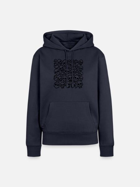 Schädelkopfjäger - Frauen Premium Bio Hoodie - Navy