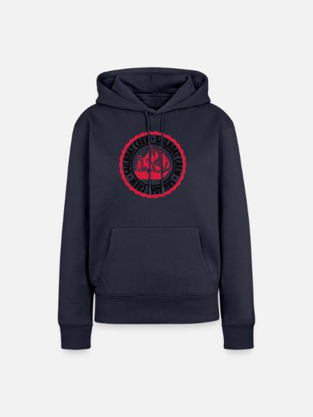 Stempel Sailboat Crew - Frauen Premium Bio Hoodie - Navy