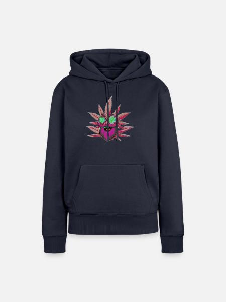 Crazypurple - Frauen Premium Bio Hoodie - Navy