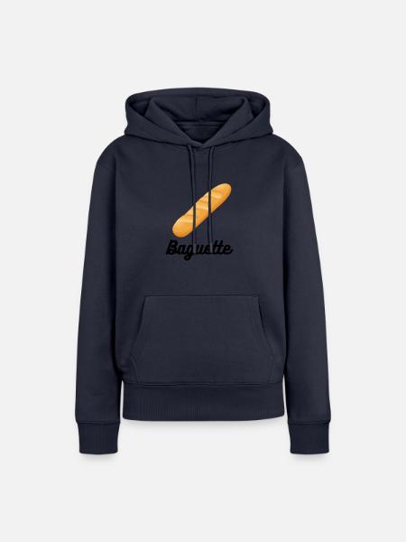 - Baguette. - Frauen Premium Bio Hoodie - Navy