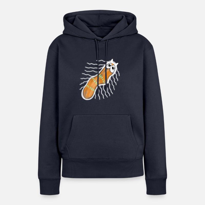 Punaise bactérienne microscopique - Sweat à capuche Premium bio Femme - bleu marine