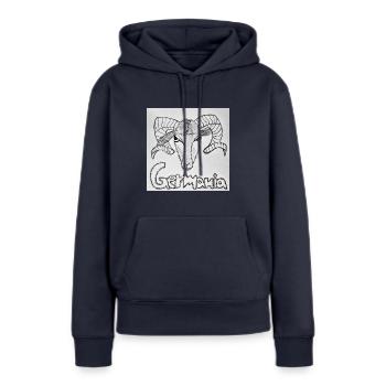Germania Schafstädt - Frauen Premium Bio Hoodie - Navy - Vorne - Julia (174cm)