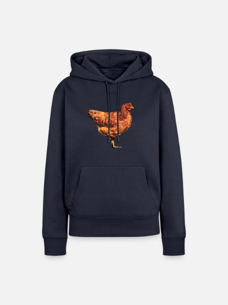 Rote Henne - Frauen Premium Bio Hoodie - Navy
