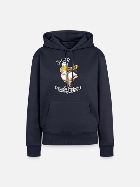 -Saupreiß - Frauen Premium Bio Hoodie - Navy