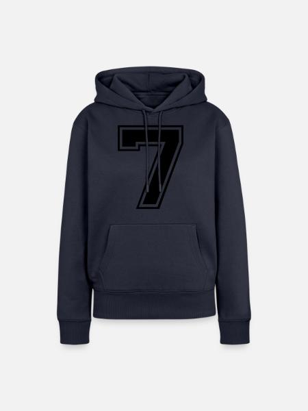 sieben - Frauen Premium Bio Hoodie - Navy