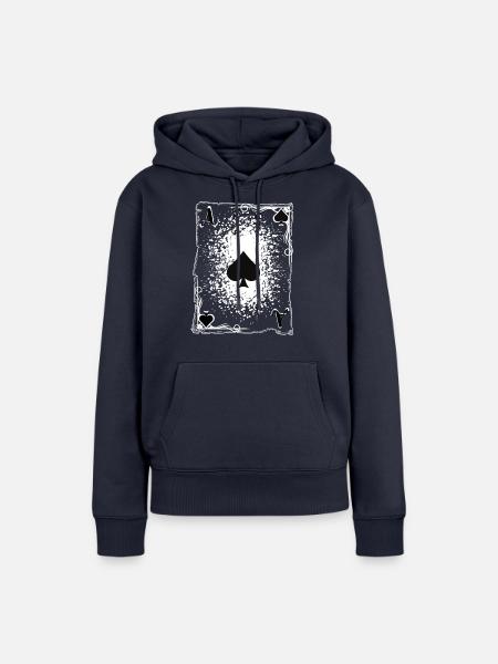 Das Pik-Ass. - Frauen Premium Bio Hoodie - Navy