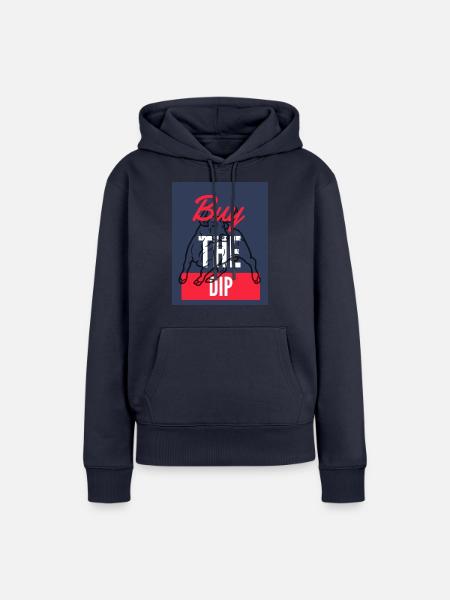 Buy The Dip 2 - Frauen Premium Bio Hoodie - Navy