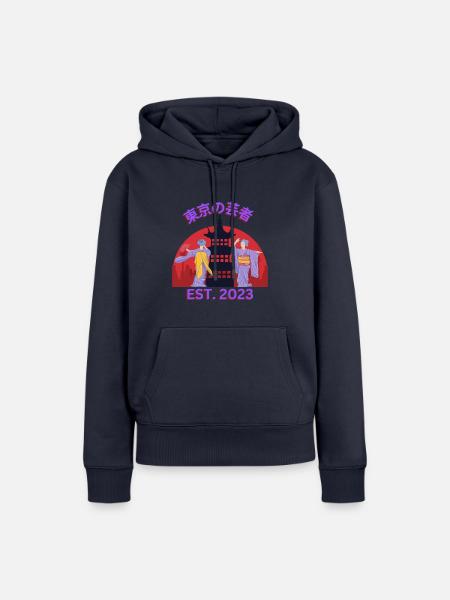 Geisha‘s Dancing - Frauen Premium Bio Hoodie - Navy