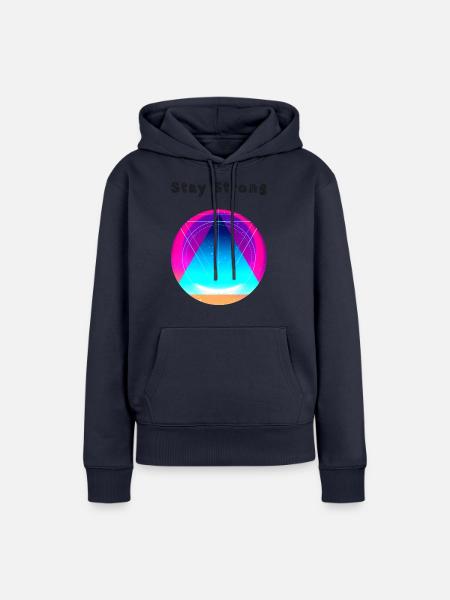Stay Strong - Frauen Premium Bio Hoodie - Navy