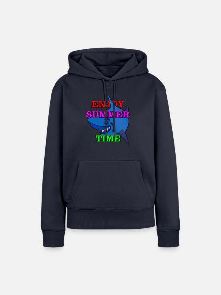 Hai - Frauen Premium Bio Hoodie - Navy