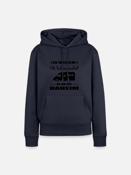 Camping - Frauen Premium Bio Hoodie - Navy