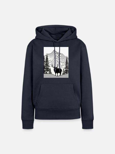 Simple Natur - Frauen Premium Bio Hoodie - Navy