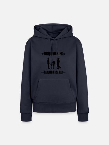 BBQ - Frauen Premium Bio Hoodie - Navy
