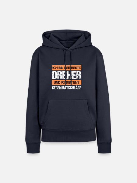 Resistenter Dreher - Frauen Premium Bio Hoodie - Navy