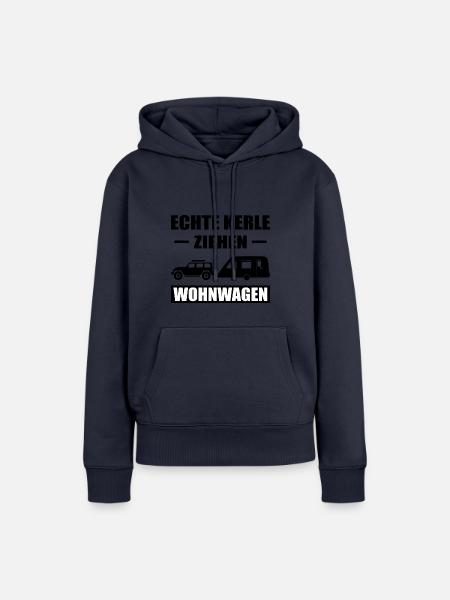 Camping - Frauen Premium Bio Hoodie - Navy