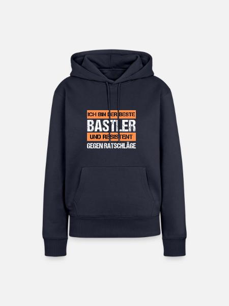 Resistenter Bastler - Frauen Premium Bio Hoodie - Navy