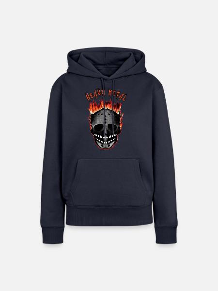 Metall - Frauen Premium Bio Hoodie - Navy