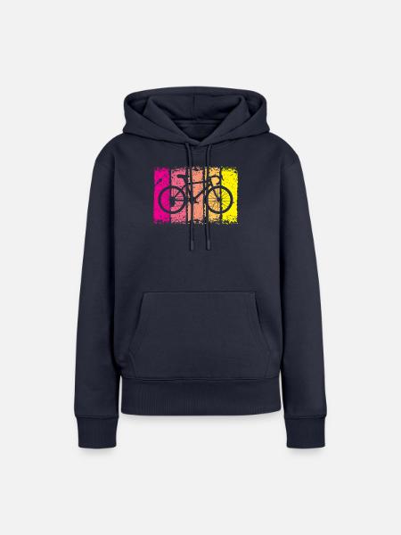 Fahrrad - Frauen Premium Bio Hoodie - Navy
