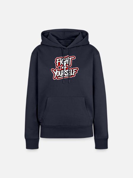 Fight 4 yourself - Frauen Premium Bio Hoodie - Navy