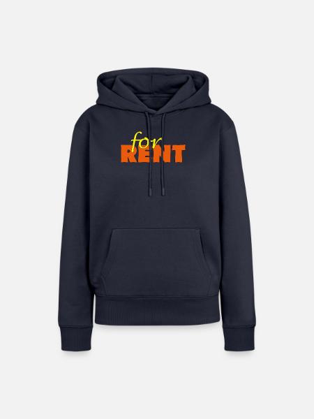 FOR RENT - Frauen Premium Bio Hoodie - Navy
