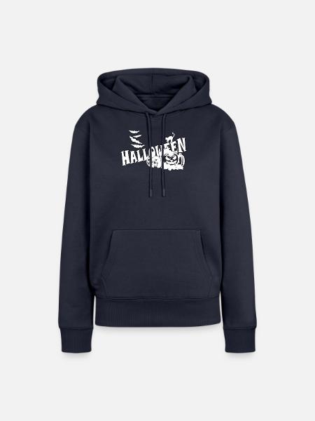 HALLOWEEN - Frauen Premium Bio Hoodie - Navy