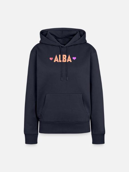 Alba - Frauen Premium Bio Hoodie - Navy