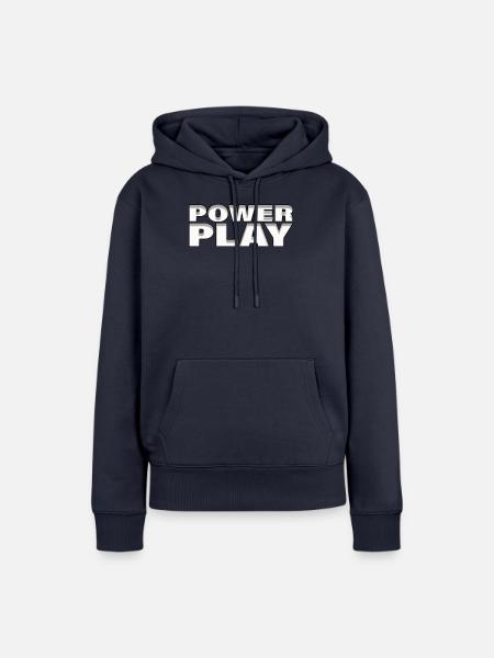 POWER PLAY - Frauen Premium Bio Hoodie - Navy