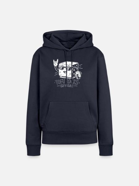 TOFU ROCKS - Frauen Premium Bio Hoodie - Navy