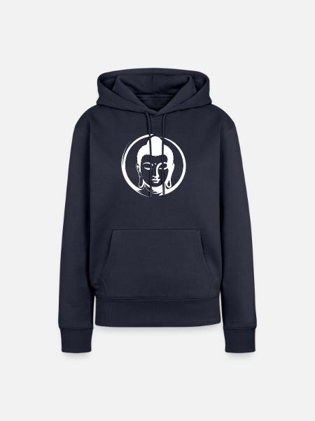 Buddha - Frauen Premium Bio Hoodie - Navy