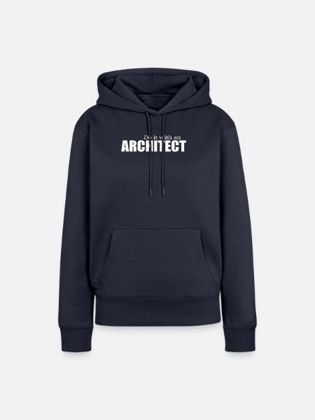 ARCHITECT - Frauen Premium Bio Hoodie - Navy