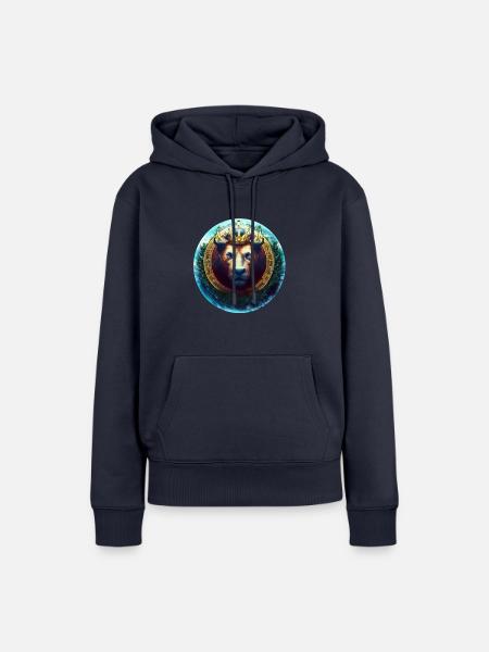 Kryptowährung Bull - Frauen Premium Bio Hoodie - Navy